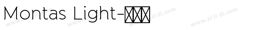 Montas Light字体转换